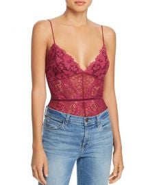 GUESS Lace Thong Bodysuit at Bloomingdales